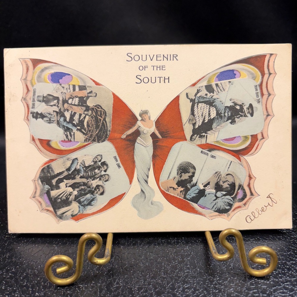 Adolph Selige Souvenir of the South Postcard Handcolored Black Americana 1900s